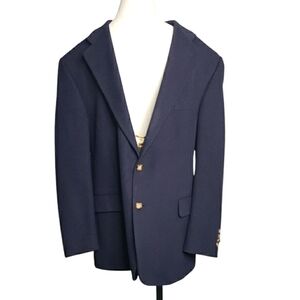 Vintage Camel Hair Bill Blass Blazer Preppy Nautical Old Money Lux Jacket 44R